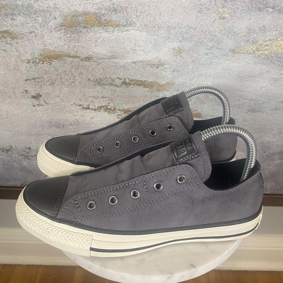 Converse Shoes - Converse All Star Slip OX Shoes Womens Size 6 Gray Slip On Low Top Sneakers